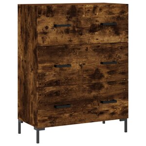 vidaXL Buffet chêne fumé 69 5x34x90 cm bois d'ingénierie