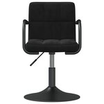 vidaXL Chaises pivotantes à manger lot de 6 noir velours