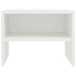 vidaXL Tables de chevet 2 Pièces Blanc 40x30x30 cm Bois d'ingénierie