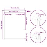 vidaXL Store enrouleur occultant blanc cassé largeur du tissu 110 7 cm