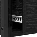 vidaXL Table console avec tiroir Chêne noir 100 x 40 x 75 cm