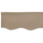 vidaXL Tissu de Remplacement pour Auvent pour Cadre de 4x3 m Beige