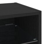 vidaXL Meuble TV Noir 30 x 28 5 x 30 cm Bois d'ingénierie
