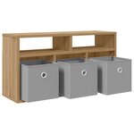 vidaXL Basboard avec tiroir Chêne artisanal 72 x 22 5 x 38 cm