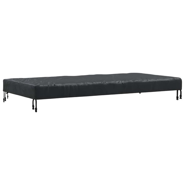 vidaXL Housse de Table Uni Noir 162 x 92 x 15 cm tissu