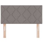 vidaXL Tête de Lit en Tissu Géométrique Taupe 100 cm tissu