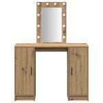 vidaXL Table de Toilette Marron 102 x 33 x 135 cm Bois d'ingénierie
