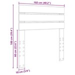 vidaXL Tête de lit Chêne fumé 100 cm Bois d'ingénierie