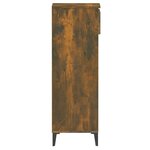 vidaXL Étagère à chaussures Chêne fumé 40x36x105 cm Bois d'ingénierie