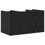 vidaXL Organisateur de bureau chêne noir 44.5x24x25 cm bois reconstitué