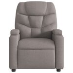 vidaXL Fauteuil inclinable Taupe Tissu