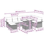 vidaXL Ensemble de canapé de jardin 9 Pièces Noir Poly Rattan