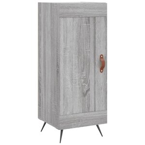vidaXL Buffet Sonoma gris 34 5x34x90 cm Bois d'ingénierie