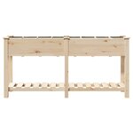 vidaXL Jardinière avec Grilles 161x43x76 cm Bois Massif de Sapin