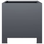 vidaXL Jardinière anthracite 30x30x30 cm acier