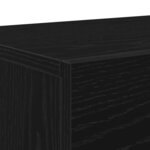 vidaXL Ensemble meuble TV Montage mural Chêne noir 150 x 30 x 50 cm