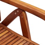 vidaXL Chaises inclinables de jardin lot de 8 bois massif acacia