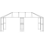 vidaXL Cadre de Gazebo 6 x 3 m Noir Acier