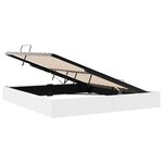 vidaXL Lit de Rangement avec matelas Blanc pur 183 x 213 cm Faux cuir
