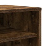 vidaXL Meuble à chaussures Chêne fumé 60x35x70 cm Bois d'ingénierie