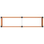 vidaXL Jardinière surélevée Marron 200 x 50 x 54 cm WPC et Aluminium