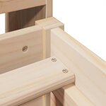vidaXL Lit bibliothèque sans matelas 100x200 cm bois massif de pin