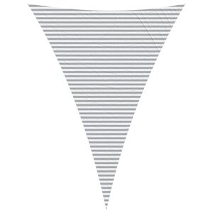 vidaXL Voile d'ombre Gris clair et blanc 5 x 7 x 7 m