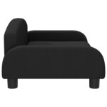 vidaXL Canapé pour enfants noir 70x45x30 cm tissu