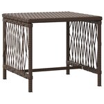 vidaXL Ensemble de chaises longues 3 pièces Marron et crème