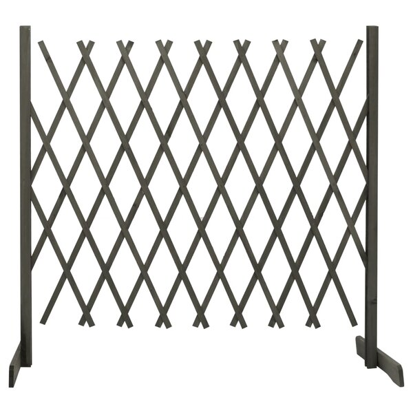 vidaXL Clôture en treillis de jardin Gris 180x100 cm Bois de sapin