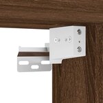 vidaXL Armoire murale de salle de bain miroir chêne marron 60x21x60 cm
