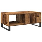 vidaXL Table basse vieux bois 90x50x36 5 cm bois d'ingénierie