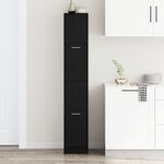 vidaXL Cabinet d'apothicaire Chêne noir 30x41x174 5 cm Bois d'ingénierie