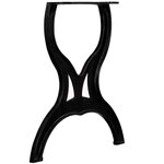 vidaXL Pied de table de salle à manger 2 Pièces Cadre en X Fonte
