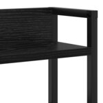 vidaXL Tête de lit de rangement Chêne noir 140 cm Bois d'ingénierie