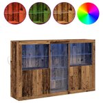 vidaXL Buffet Bois ancien 162 x 37 x 100 cm Bois d'ingénierie