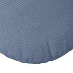 vidaXL Coussins de siège 2 Pièces Bleu Ø 40 cm Tissu en velours côtelé