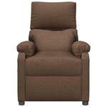 vidaXL Fauteuil inclinable Marron Tissu