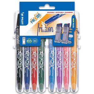 Stylo roller FRIXION BALL 07 Set2Go, étui de 8 PILOT