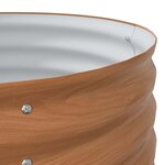 vidaXL Jardinière surélevée Marron 80 x 80 x 44 cm Acier