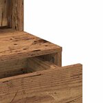 vidaXL Table de Toilette avec tiroir Bois ancien 80 x 41 x 134.5 cm