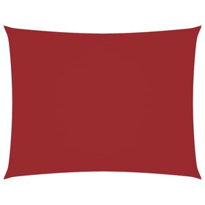 vidaXL Voile de parasol tissu oxford rectangulaire 5x6 m rouge