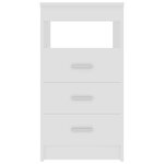 vidaXL Armoire à tiroirs Blanc 40x50x76 cm Bois d'ingénierie
