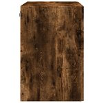 vidaXL Armoire murale chêne fumé 80x42 5x64 cm bois d'ingénierie