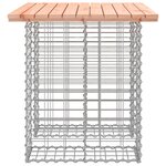 vidaXL Banc de jardin design gabion 100x70x72cm bois massif de douglas