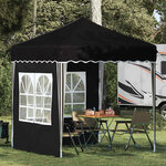 vidaXL Tente de fête pop-up 195 x 195 x 245 cm Noir Tissu Oxford