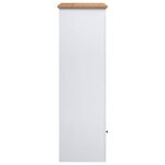 vidaXL Bibliothèque Blanc 80x35x110 cm Pin massif Assortiment Panama