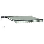 vidaXL Cadre de store manuel avec LEDs 3 5 x 2 5 m