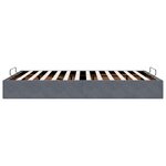 vidaXL Cadre de lit ottoman sans matelas gris foncé 140x190 cm velours