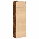 vidaXL Armoire de rangement chêne fumé 70x42 5x225cm bois d'ingénierie